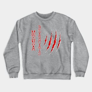 Mena Bearcats with Claw Marks Crewneck Sweatshirt